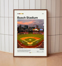 Busch Stadium Poster, St. Louis Cardinals Poster Print, MLB Stadium Poster, Baseball Fan Gift Print