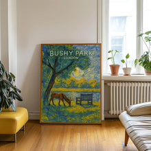 Bushy Park London Poster, Travel Print, Royal Parks, Hampton Court Palace, Richmond Upon Thames, Kingston, Teddington, East Molesey, Art
