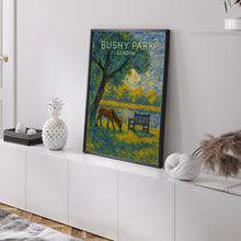 Bushy Park London Poster, Travel Print, Royal Parks, Hampton Court Palace, Richmond Upon Thames, Kingston, Teddington, East Molesey, Art