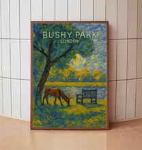 Bushy Park London Poster, Travel Print, Royal Parks, Hampton Court Palace, Richmond Upon Thames, Kingston, Teddington, East Molesey, Art