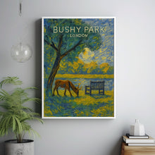 Bushy Park London Poster, Travel Print, Royal Parks, Hampton Court Palace, Richmond Upon Thames, Kingston, Teddington, East Molesey, Art