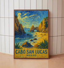 Cabo San Lucas Travel Poster, Cabo San Lucas Mexico City Travel Poster Print, Cancun, Cabo San Lucas Travel Poster Wall Art