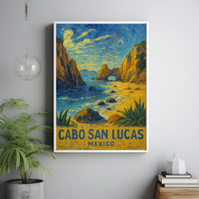 Cabo San Lucas Travel Poster, Cabo San Lucas Mexico City Travel Poster Print, Cancun, Cabo San Lucas Travel Poster Wall Art