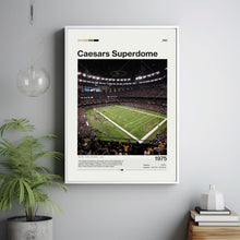 Caesars Superdome Poster New Orleans Saints NFL Stadium Print