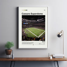 Caesars Superdome Poster New Orleans Saints NFL Stadium Print