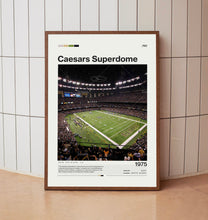 Caesars Superdome Poster New Orleans Saints NFL Stadium Print