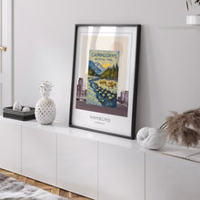 Cairngorms National Park Poster, Travel Print, Retro Railway Poster, Reindeer, Scotland Gift, Scottish Highlands, Hiking, Wall Art Decor