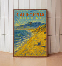 California Poster, California Wall Art, California Art Print, Southern California Print, Northern California Wall Art, Surfboard Wall Art