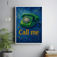 Call Me Retro Telephone Pink And Green Retro Print - Aesthetic Minimalist Retro Style, 70s 80s 90s Phone, Romance, Preppy Trendy, Funky Cute