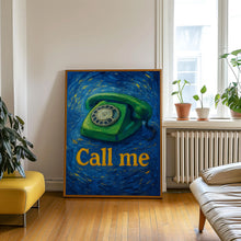 Call Me Retro Telephone Pink And Green Retro Print - Aesthetic Minimalist Retro Style, 70s 80s 90s Phone, Romance, Preppy Trendy, Funky Cute