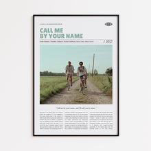 Call Me by Your Name, Luca Guadagnino, Retro Movie Poster, Custom Movie Poster Print 4421169299