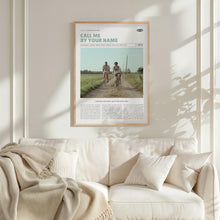Call Me by Your Name, Luca Guadagnino, Retro Movie Poster, Custom Movie Poster Print 4421169299