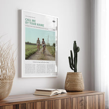 Call Me by Your Name, Luca Guadagnino, Retro Movie Poster, Custom Movie Poster Print 4421169299