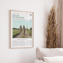 Call Me by Your Name, Luca Guadagnino, Retro Movie Poster, Custom Movie Poster Print 4421169299