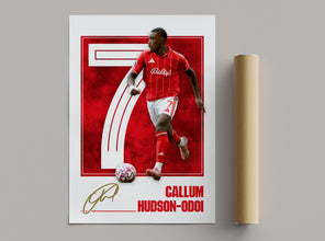 Callum Hudson-Odoi Poster Nottingham Football Gift, Soccer Print 4394266695