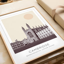 Cambridge Poster Print, Cambridge Travel Poster, Cambridge Minimalistic Wall Art, Cambridge, Massachusetts, United States 1868247186