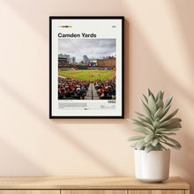Camden Yards Poster Mid Century Modern MLB Stadium Print
