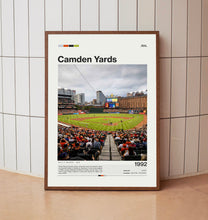 Camden Yards Poster Mid Century Modern MLB Stadium Print