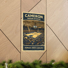 Cameron Indoor Stadium Poster  Duke Basketball Arena Print  Durham North Carolina Vintage Wall Art  College Basketball Gift 4485259449
