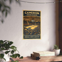 Cameron Indoor Stadium Poster  Duke Basketball Arena Print  Durham North Carolina Vintage Wall Art  College Basketball Gift 4485259449