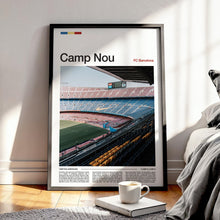 Camp Nou Football Poster Barcelona Football Art Print 4395855375