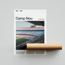 Camp Nou Football Poster Barcelona Football Art Print 4395855375