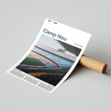 Camp Nou Football Poster Barcelona Football Art Print 4395855375