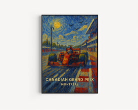 Canadian Grand Prix Poster – Iconic Formula 1 Race in Montreal at Circuit Gilles Villeneuve