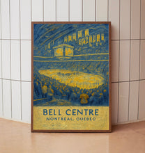Canadiens NHL  Bell Centre  Black and White  Poster  Wall Art