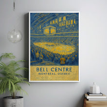 Canadiens NHL  Bell Centre  Black and White  Poster  Wall Art