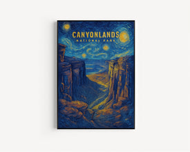 Canyonlands National Park Travel Poster - United States Wall Art Print, Illustration Poster, Home & Office decor, Gift idea, US Travel print