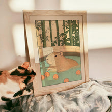 Capybara in a Bathtub Print, Japanese Bathroom Wall Art, Japandi Art, Relaxing Poster, Japanese Wall Decor, Bathroom Decor 1883551548