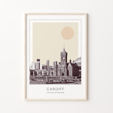 Cardiff Poster Print, Cardiff Travel Poster, Cardiff Minimalistic Wall Art, Cardiff, United Kingdom 1868246572