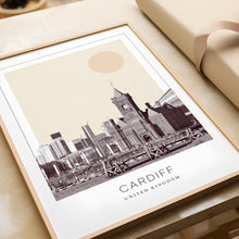 Cardiff Poster Print, Cardiff Travel Poster, Cardiff Minimalistic Wall Art, Cardiff, United Kingdom 1868246572