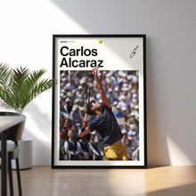 Carlos Alcaraz Poster, Sinner Tennis Wall Art, Framed ATP Print, Sports Decor, Rising Star Artwork 4368433358