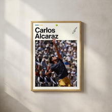 Carlos Alcaraz Poster, Sinner Tennis Wall Art, Framed ATP Print, Sports Decor, Rising Star Artwork 4368433358