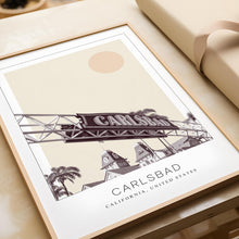 Carlsbad Poster Print, Carlsbad Travel Poster, Carlsbad Minimalistic Wall Art, Carlsbad, California, United States 1882437461