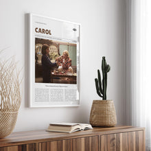 Carol, Todd Haynes, Retro Movie Poster, Custom Movie Poster Print 4421174512