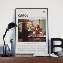 Carol, Todd Haynes, Retro Movie Poster, Custom Movie Poster Print 4421174512