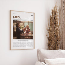 Carol, Todd Haynes, Retro Movie Poster, Custom Movie Poster Print 4421174512