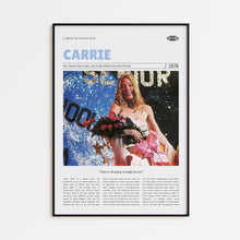 Carrie, Brian De Palma, Retro Movie Poster, Custom Movie Poster Print 4421168237