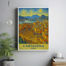 Cartagena Print Spain No 1, Cartagena Photo Poster, Cartagena Travel Wall Art, Cartagena Map Print, Cartagena Van Gogh Style, Cartagena Wall