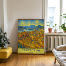 Cartagena Print Spain No 1, Cartagena Photo Poster, Cartagena Travel Wall Art, Cartagena Map Print, Cartagena Van Gogh Style, Cartagena Wall