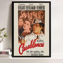 Casablanca Movie Poster Vintage Style Canvas Wall Art 4348397799