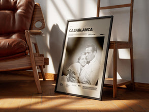 Casablanca Poster, Michael Curtiz 1942 Film Casablanca Poster Print, Humphrey Bogart and Ingrid Bergman Poster, Cult Movie Wall Art 1899731463