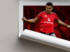 Casemiro Football Poster Manchester Soccer Fan Art 4399607165