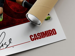 Casemiro Football Poster Manchester Soccer Fan Art 4399607165