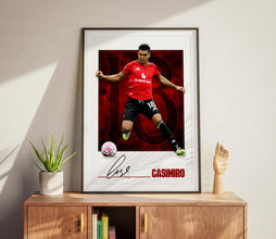 Casemiro Football Poster Manchester Soccer Fan Art 4399607165