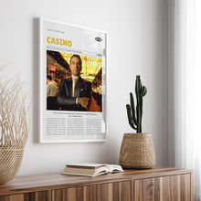 Casino, Martin Scorsese, Retro Movie Poster, Custom Movie Poster 4421167909