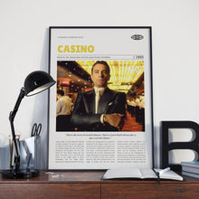 Casino, Martin Scorsese, Retro Movie Poster, Custom Movie Poster 4421167909